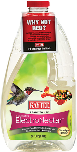 Kaytee 100508147 Ready to Use Hummingbird ElectroNectar, 64 Ounces, Clear