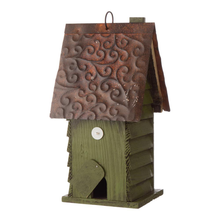 Load image into Gallery viewer, 12 in. H Distressed Solid Wood Birdhouse
